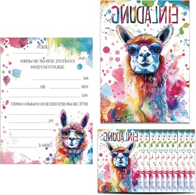 Verjaardagsuitnodigingen voor Kinderen - 12x Leuke Dierenthema Kaarten met Foto en Cadeau - Perfect voor Feestjes en Verjaardagen