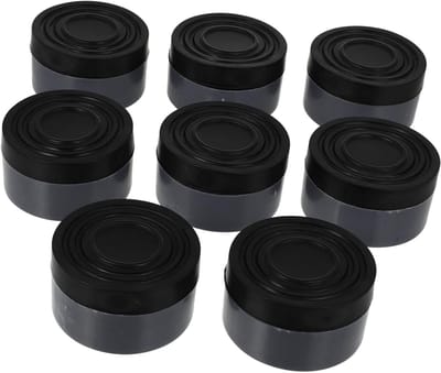 Wasmachine Trillingspads - Apparaat Stabilisatoren - Apparaten Stabiliseren - Antislip Verhogingsmatten - 16 Stuks - Zwart