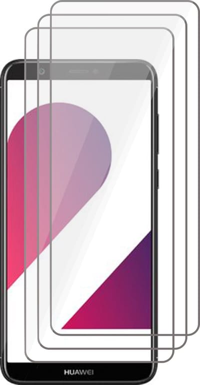 Screenprotector geschikt voor Huawei P Smart 2018 - Screen Protector Glas - 3 stuks