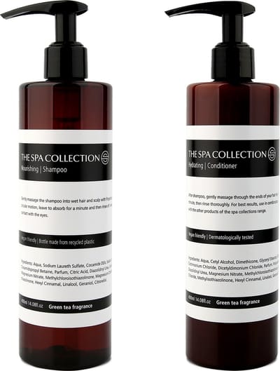 The Spa Collection Green Tea - Shampoo + Conditioner - 400 ml pompfles - Set van 2 stuks