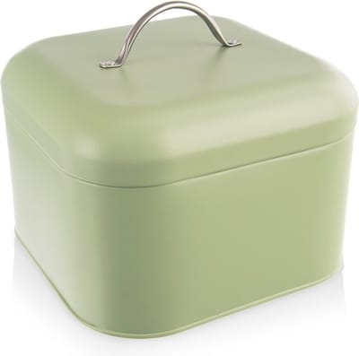 Broodtrommel Metaal Groen GREENISH 20x20x17 cm - Doos - Box