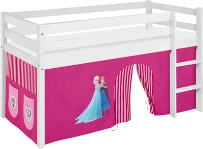 Halfhoogslaper Frozen Roze met tent