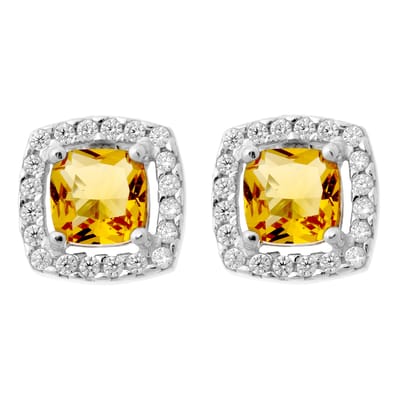 Orphelia 'Faustine' Dames 925 Sterling Zilveren Stud Oorbellen - Zilver ZO-7199/CH