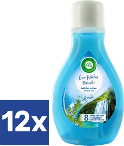 Airwick Fresh Water Wiek (Voordeelverpakking) - 12 X 375 ml