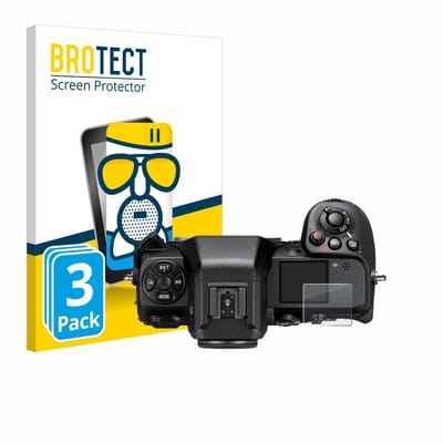 BROTECT - Screenprotector voor Nikon Z 8 (Schouderdisplay) - Folie Beschermfolie Beschermglas matte 3 Stuks