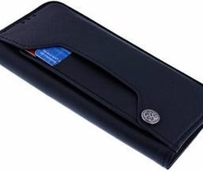 Hoesje Geschikt voor iPhone 13 Hoesje - Hoesje Geschikt voor iPhone 13 booktype Flip Cover met Magneetsluiting en Uitschuifbare Kaartenhouder Zwart