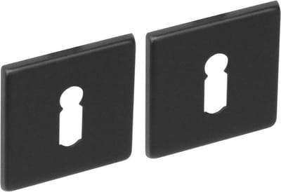 Intersteel Rozet met sleutelgat vierkant rvs geborsteld mat zwart