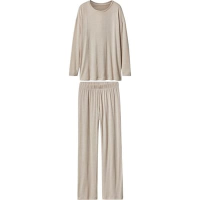 ESMARA Dames pyjama (Beige, XS (32/34))
