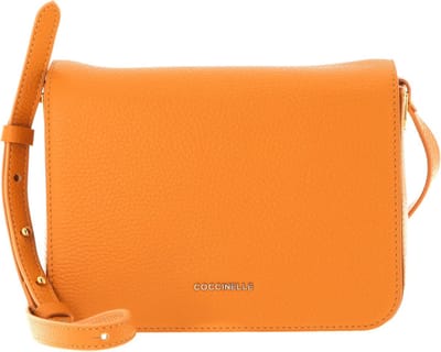 COCCINELLE Leren Schoudertas Lea Crossbody Bag Resina Terracotta