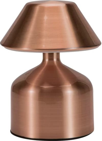 Luxus Europe - Tafellamp Touch Mini Micky Rosé - Draadloze LED Tafellamp Binnen - USB-C Oplaadbaar - Touchbediening - Dimbaar - 3 Lichtkleuren