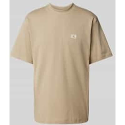 T-shirt met labeldetail