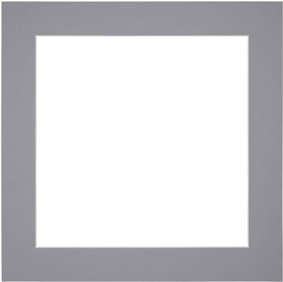 Passe-Partout Fotomaat 30x30 cm - Lijstmaat 40x40 cm - Grijs - Museumkarton - Fotolijst niet inbegrepen