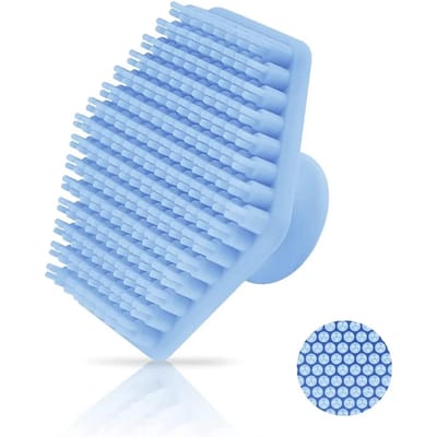 Mannen Gezichtsreinigingsborstel Scrubber Siliconen Miniatuur Gezicht Diepe Reiniging Scheermassage Gezichtsscrub Borstel Gezichtsreiniger blauw