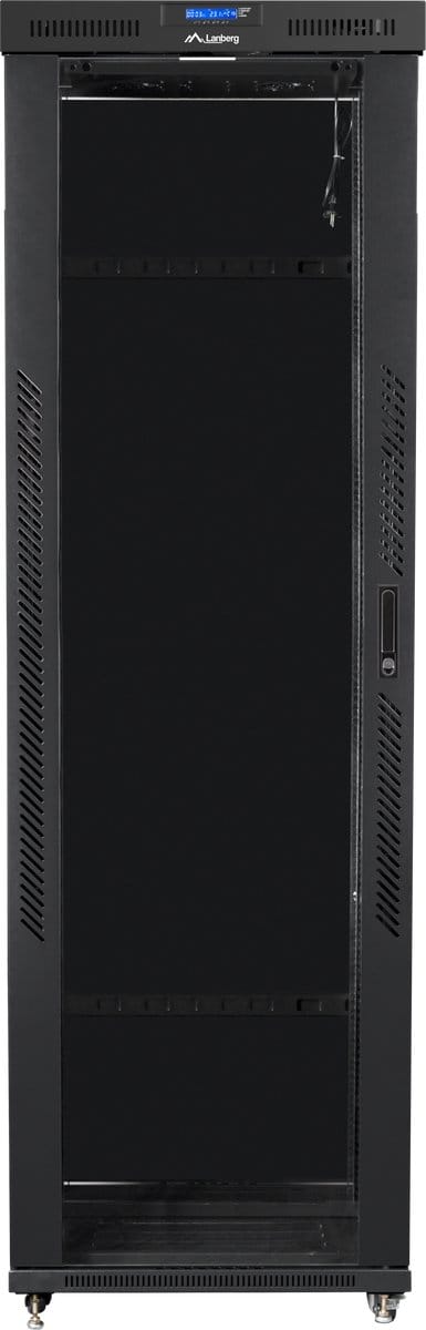 Lanberg - FF01-8047-12BL - Vrijstaand rack 47U/800X1000 - serverrack - serverkast - glazen deur - Patchkast - Netwerkoplossing - IT professional