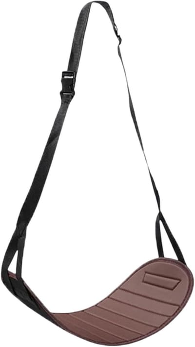 Reishangmat Voetensteun - Baby Vliegtuigsteun - Comfortabele Reis - Verstelbare Hoogte - 42 x 26 cm - Bruin