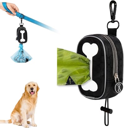Handige Poepzak Dispenser voor Honden, Waterdicht en Duurzaam, Geschikt voor Alle Leashes, Ideaal voor Wandelen met je Hond, Inclusief Poepzakken