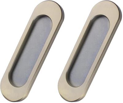 Dailygoods- Schuifdeurtrekker 100 mm - Zelfklevende Handgreep - Aluminiumlegering - Antieke Bronzen Afwerking - Ergonomische Grip - Schokbestendig
