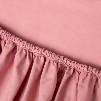 Kayori Shizu Splittopper Hoeslaken Perkal - 200x200cm - 200TC Hotelkwaliteit - Matrasdikte 12 cm - Roze