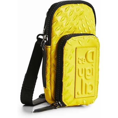 Desigual Telefoontasje Utensil zak Mone Magna Dafne Smartphone Bag Yellow Geel