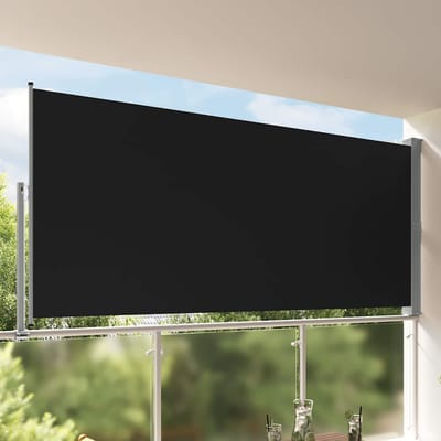 vidaXL - Tuinscherm - uittrekbaar - 160x300 - cm - zwart