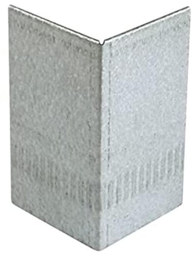 Externe hoekconnector voor gazonrand en bloembedrand - Hoogte 15 cm - Aluminium-zink