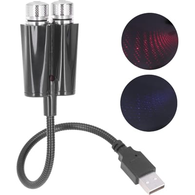 Lumière Ambiante Projecteur USB Voiture Rouge Bleu Éclairages Plug and Play Flexion Libre Flexible Contrôle Vocal gray