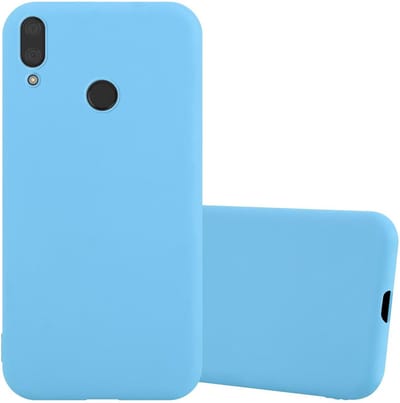 Cadorabo Hoesje geschikt voor Huawei Y7 2019 / Y7 PRIME 2019 in CANDY BLAUW - Beschermhoes gemaakt van flexibel TPU silicone Case Cover