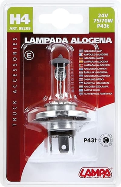 H4 lamp 24V 75/70W