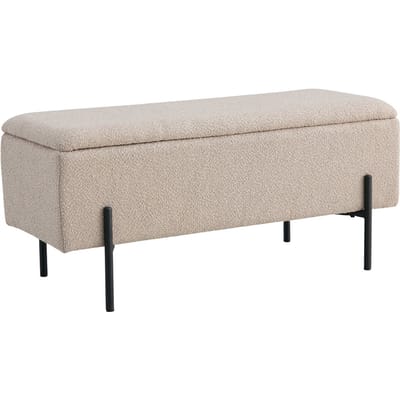 House Collection Bouclé Hocker Ylwa Beige