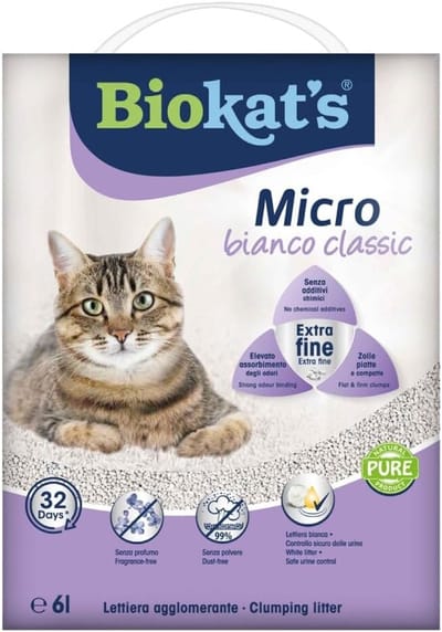 Kattenbakvulling - Kattenzand - Hygiënisch Huis - Hoge Geurabsorptie - 7 Kilogram - Wit