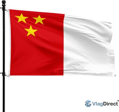 Meense vlag - Gemeente Menen vlag - 90 x 150 cm.