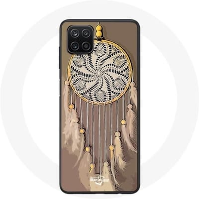 Coque Samsung Galaxy A12 Attrape Rêve marron Capteur de Rêves