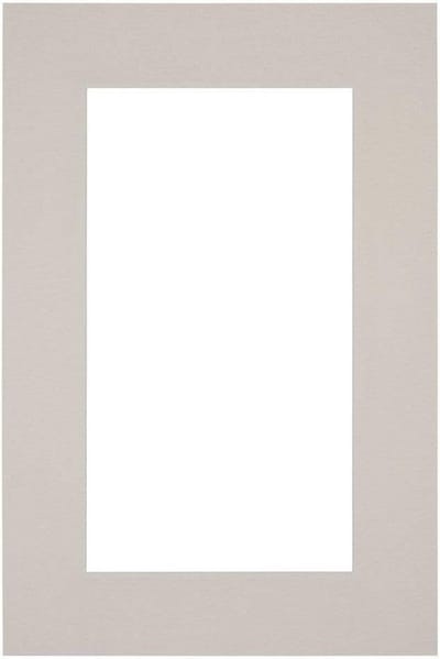 Passe-Partout Fotomaat 50x70 cm - Lijstmaat 61x91,5 cm - Grijs Graniet - Museumkarton - Fotolijst niet inbegrepen