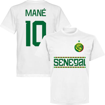Senegal Mané 10 Team T-Shirt - Wit - XS