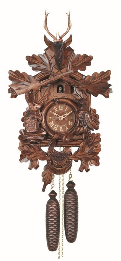 Engstler - 739/8 - Koekoeksklok - 8-daags kettinguurwerk - Notenhout - 50 cm