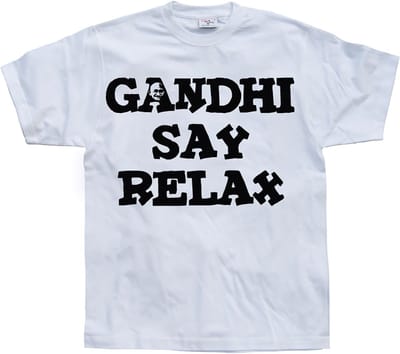 Hybris Gandhi Say Relax T-shirt SH-1-13086-H20-5