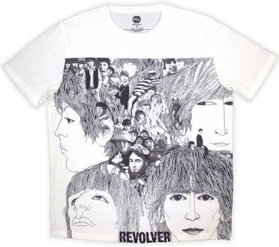 The Beatles - Revolver Heren T-shirt - XL - Wit