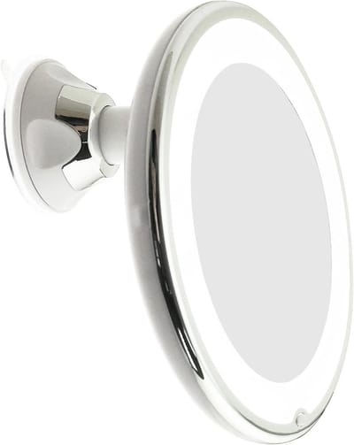 Vergrotende make-upspiegel met LED-verlichting en zuignap - 360 graden draaibaar