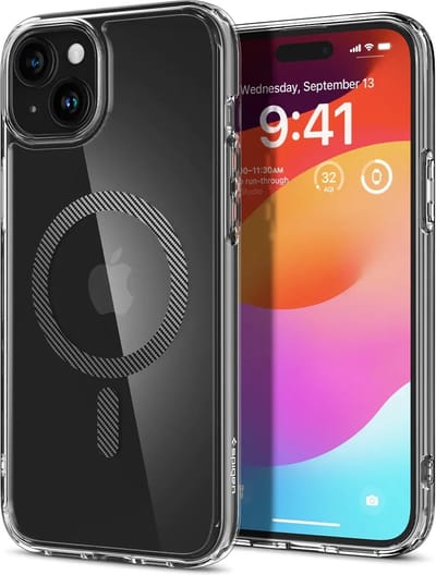 Spigen Ultra Hybrid MagSafe Apple iPhone 15 Plus Hoesje Carbon Fiber
