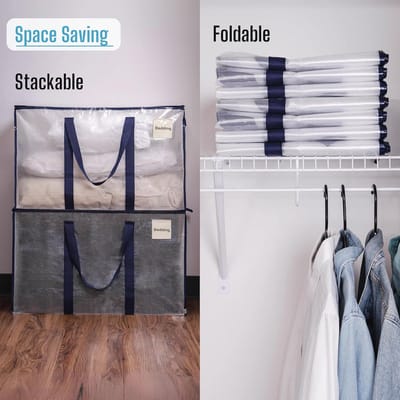 Set van 8 Extra Grote Verhuiszakken - Heavy-Duty Organizer voor Verpakking en Opslag