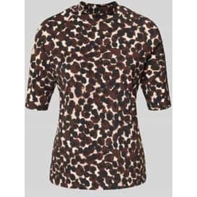 T-shirt met opstaande kraag en 1/2-mouwen