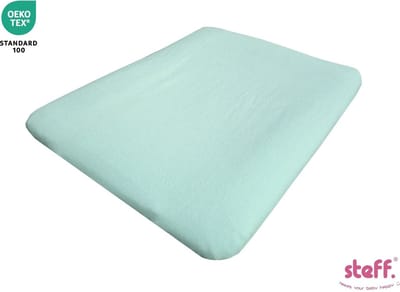 Stefano fashion - aankleedkussenhoes - badstof - 50x70 cm - mint groen