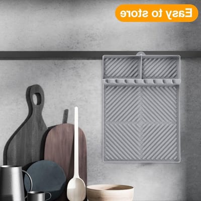 Grillmat van siliconen voor gasgrill - Antislip BBQ mat, accessoires en bestekhouder voor optimale kookervaring