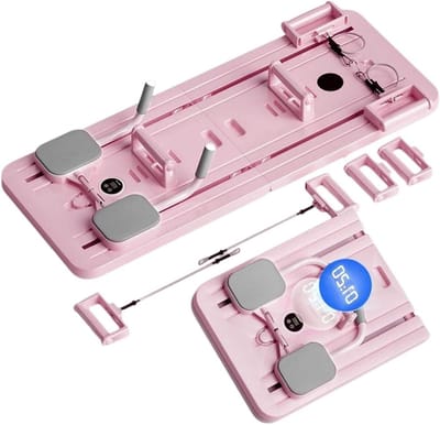 Pilates Board - Buikspier Trainer - Core Training - Auto Rebound - 56x45x15 cm - Roze