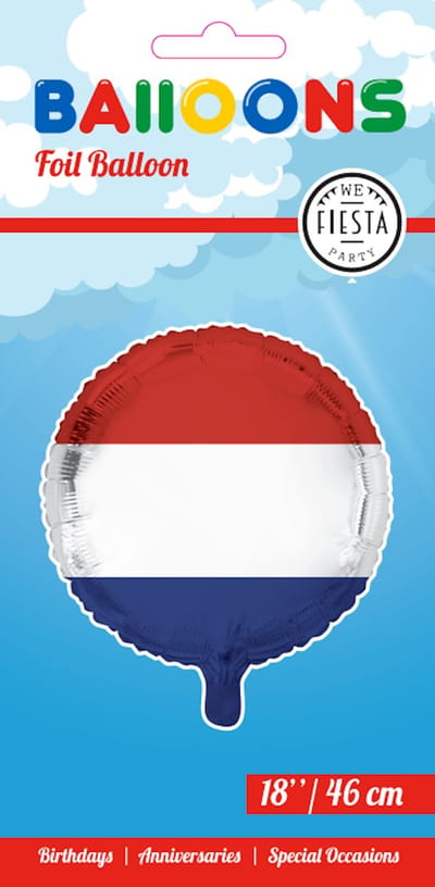 Folieballon Nederland 18" 45cm - Feest Feestje Landen Helium Folie Ballon