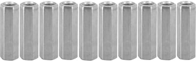 Dailygoods- Moer Zeskant 10 Stuks - M8 Hex Moeren - Gegalvaniseerd Koolstofstaal - Corrosiebestendig - Voor Metaalconstructies - Geschikt voor Montagewerkzaamheden - Zeskantmoer