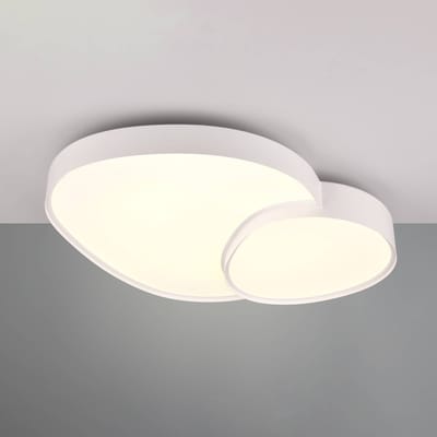 TRIO RISE - Plafondlamp - Wit mat - incl. 1x SMD 45W - Geintergreerde dimmer - Memory functie - Lichtkleur instelbaar