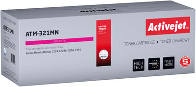 ActiveJet ATM-321MN toner voor Konica Minolta-printer; Konica Minolta TN321M vervanging; Opperste; 25000 pagina's; magenta.