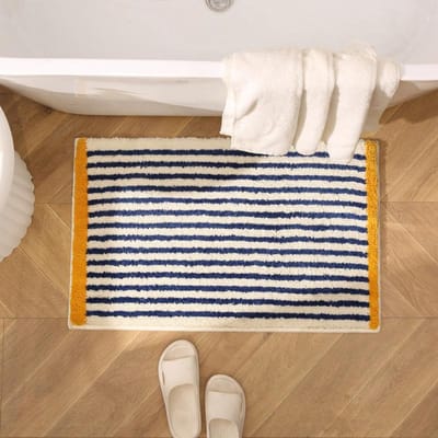 Koreaanse Ins Stijl Mat Badkamermat Toilet Absorberend Antislip Geavanceerd Tapijt Slaapkamer Beddeken 40x60cm blue
