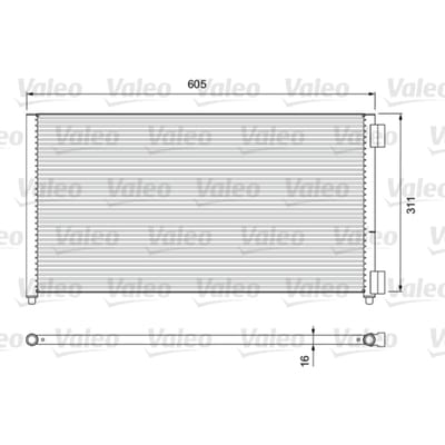 Condensator, airconditioning VALEO 817799